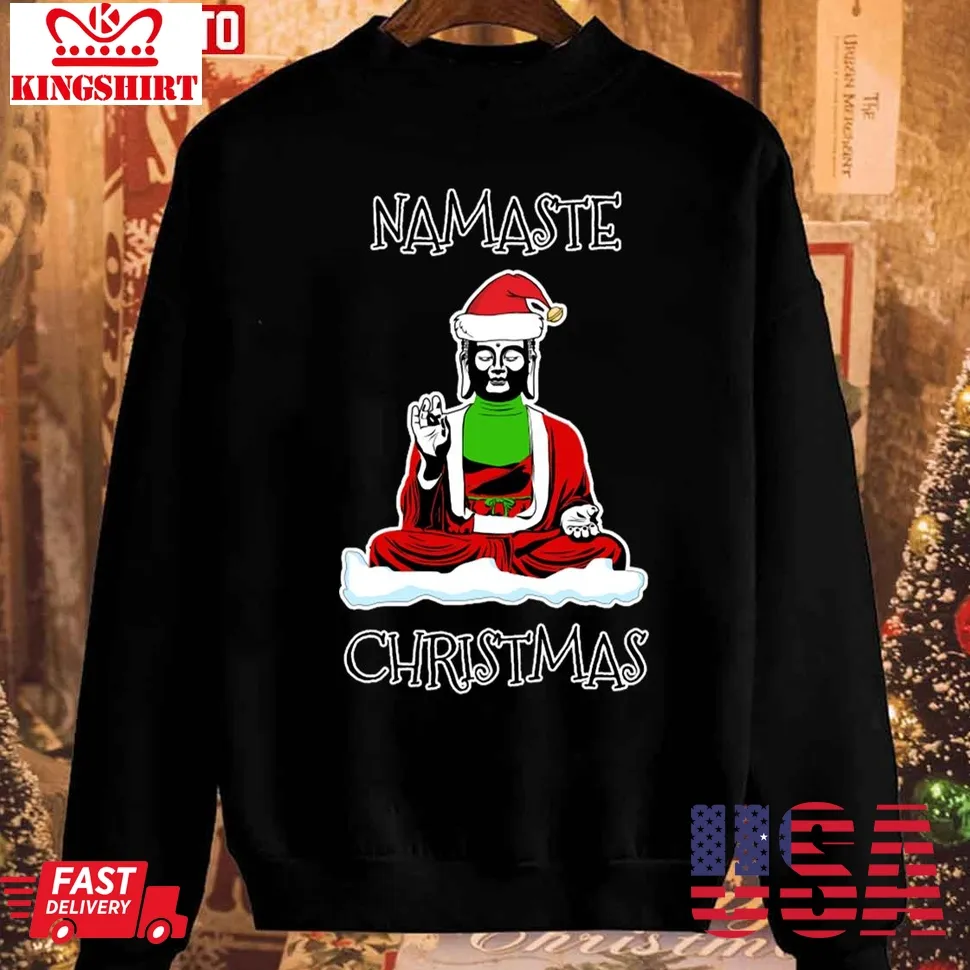 Namaste Christmas Unisex Sweatshirt Size up S to 4XL