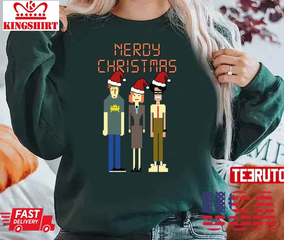 Nerdy Christmas Unisex Sweatshirt Size up S to 4XL