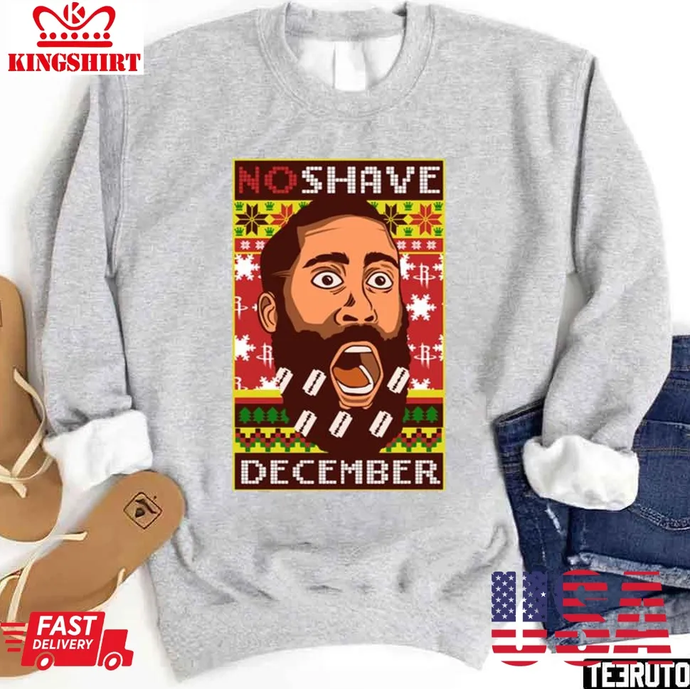 No Shave December Christmas Unisex Sweatshirt Size up S to 4XL