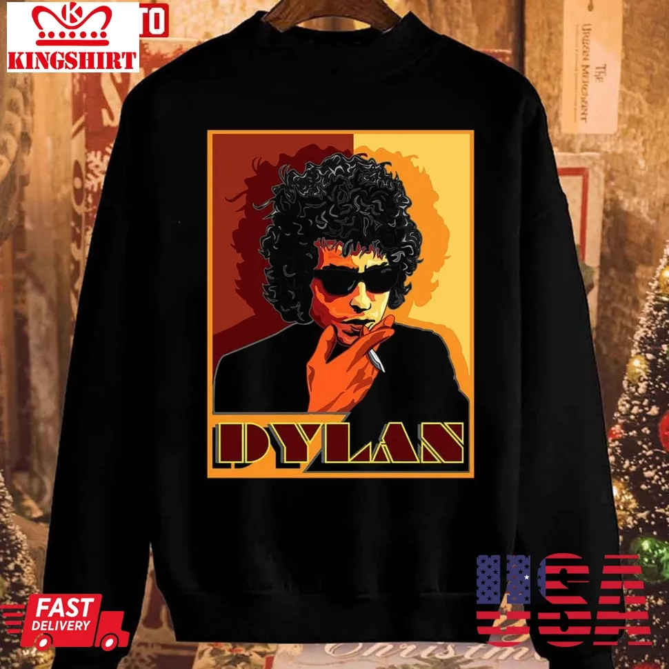 Official Merchandise Of Bob Dylan Christmas Sweatshirt Size up S to 4XL