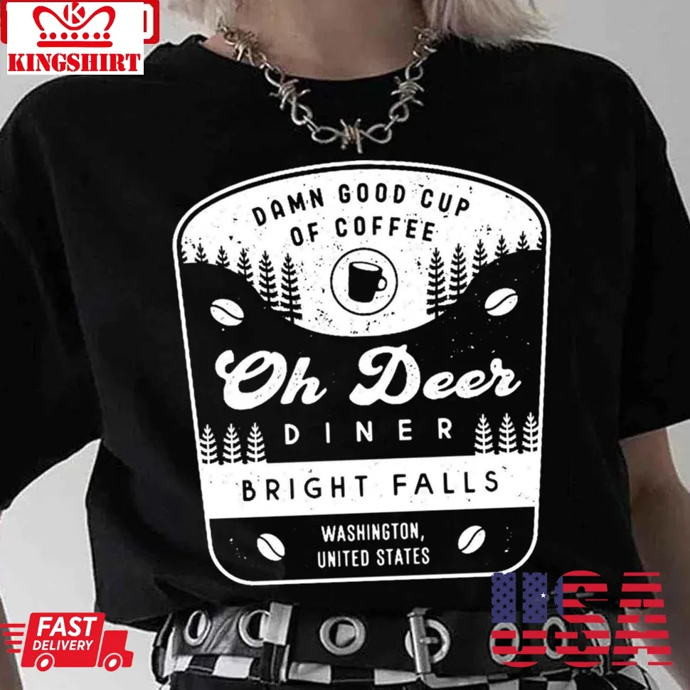 Oh Deer Diner Crest Alan Wake Unisex T Shirt Unisex Tshirt