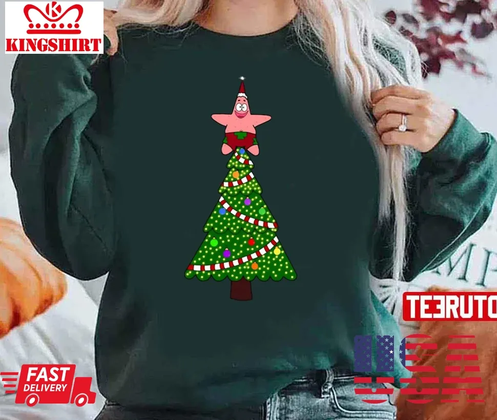 Patrick Christmas Star Unisex Sweatshirt Size up S to 4XL