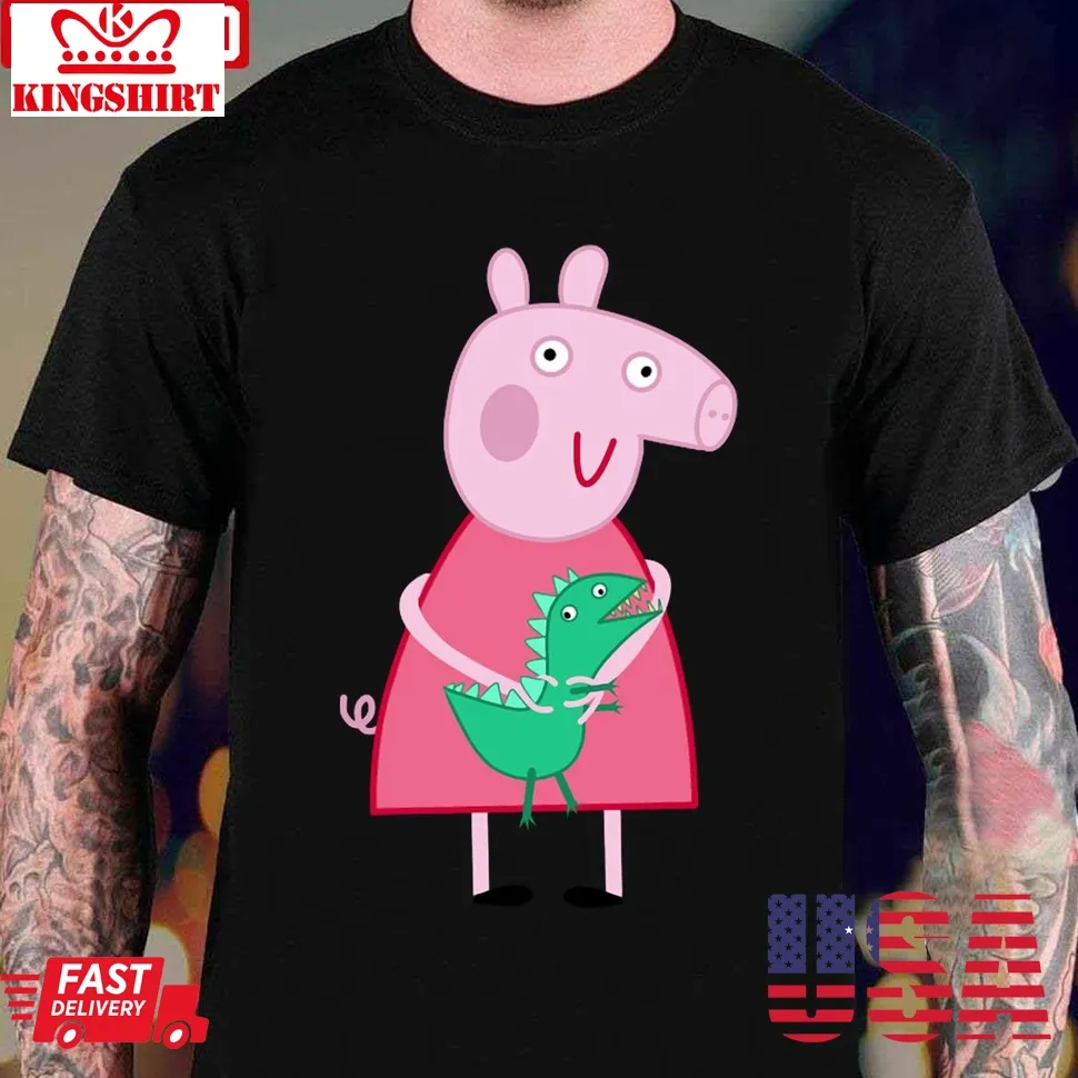 Peppa Pig And The Dinosaur Unisex T Shirt Unisex Tshirt