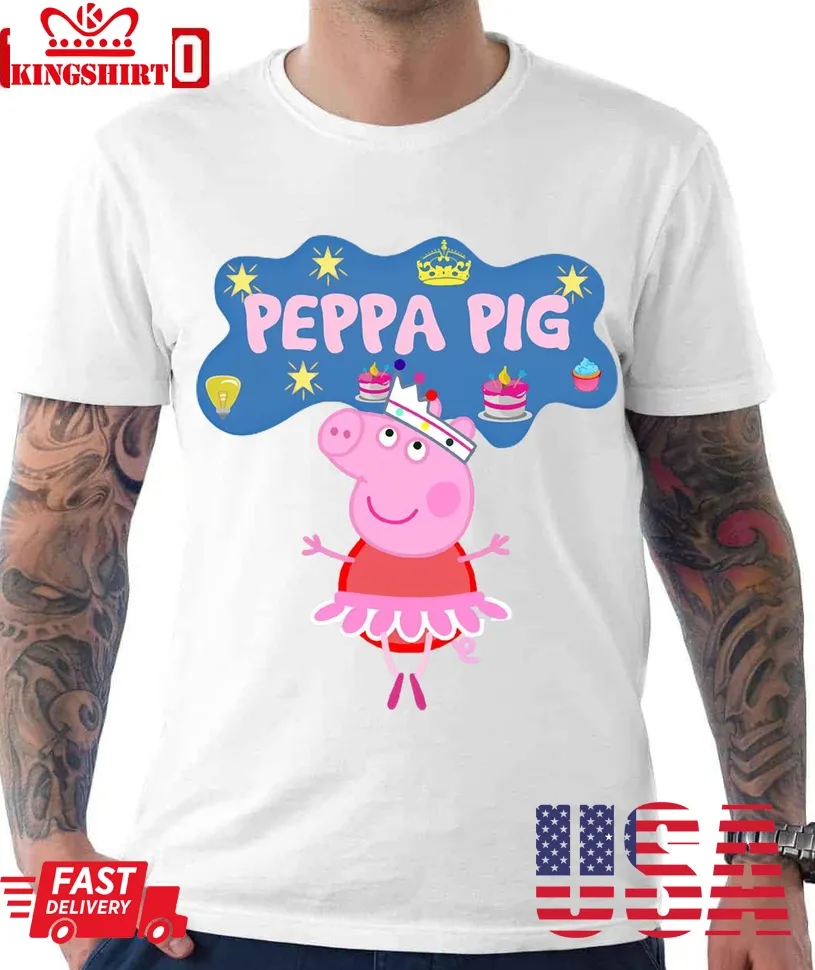 Peppa The Ballet Unisex T Shirt Size up S to 4XL