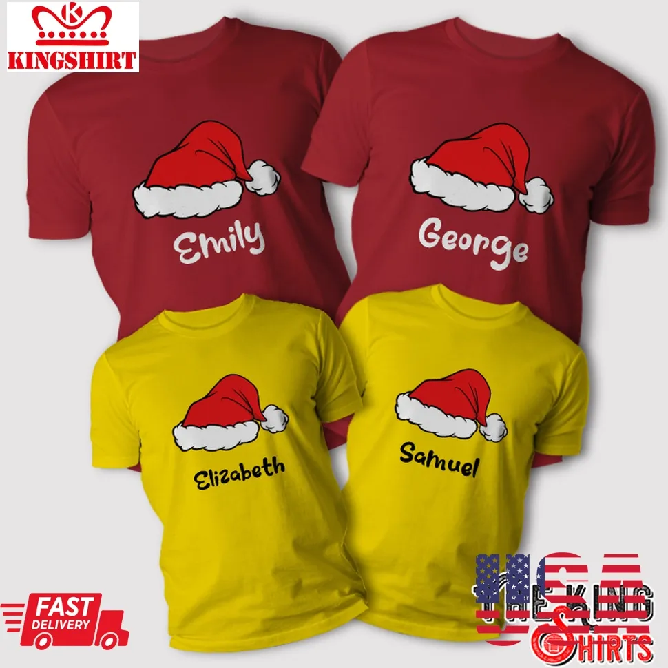 Personalized Matching Family Christmas T Shirt Unisex Tshirt