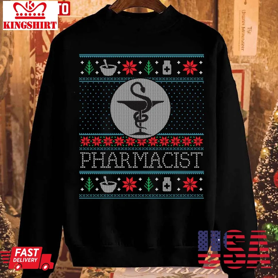 Pharmacy Student Technician Pharmacist Christmas Xmas Sweatshirt Plus Size