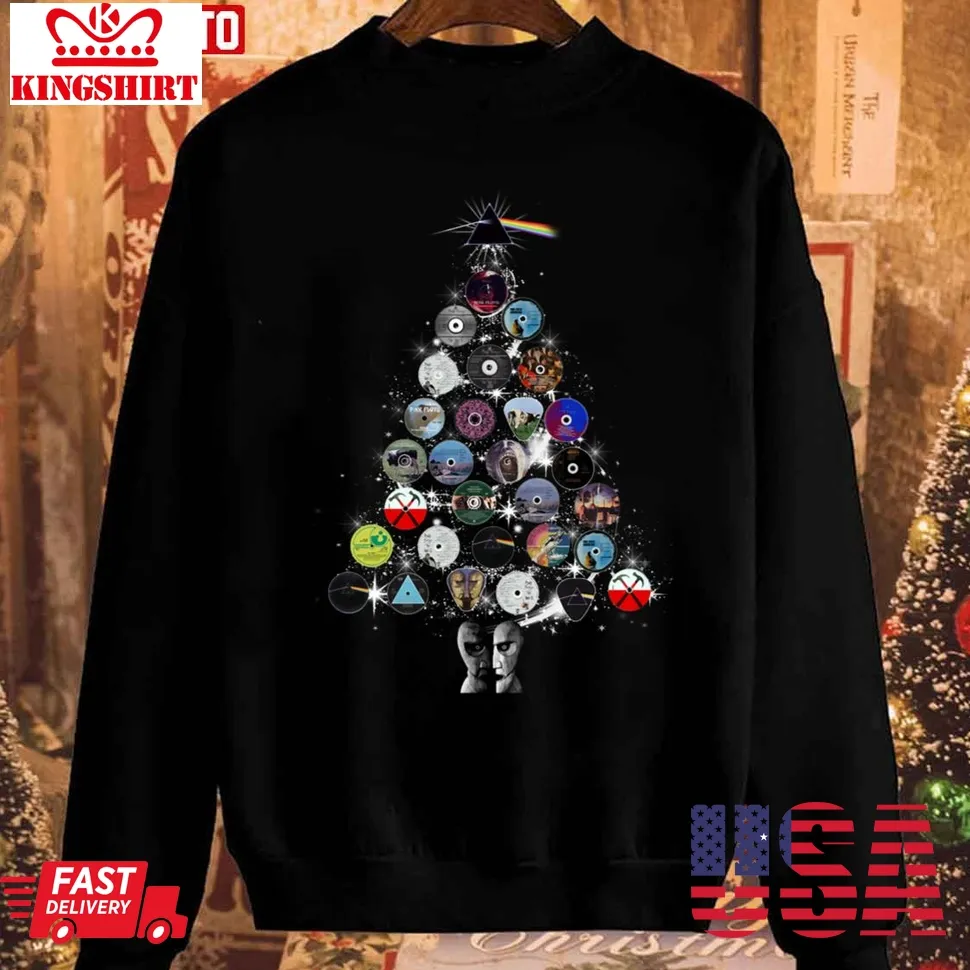 Pink Floyd Christmas Tree Music Dark Side Of The Moon Sweatshirt Plus Size