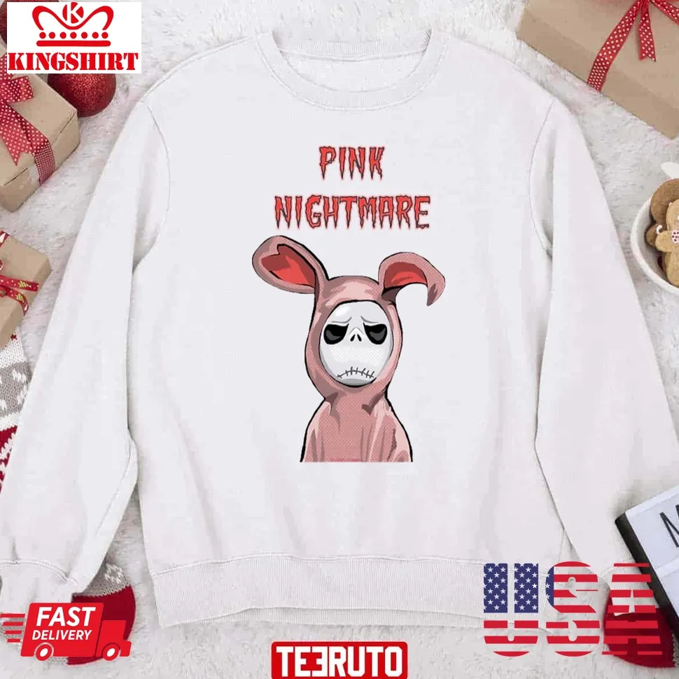 Pink Nightmare Before Christmas Unisex Sweatshirt Plus Size