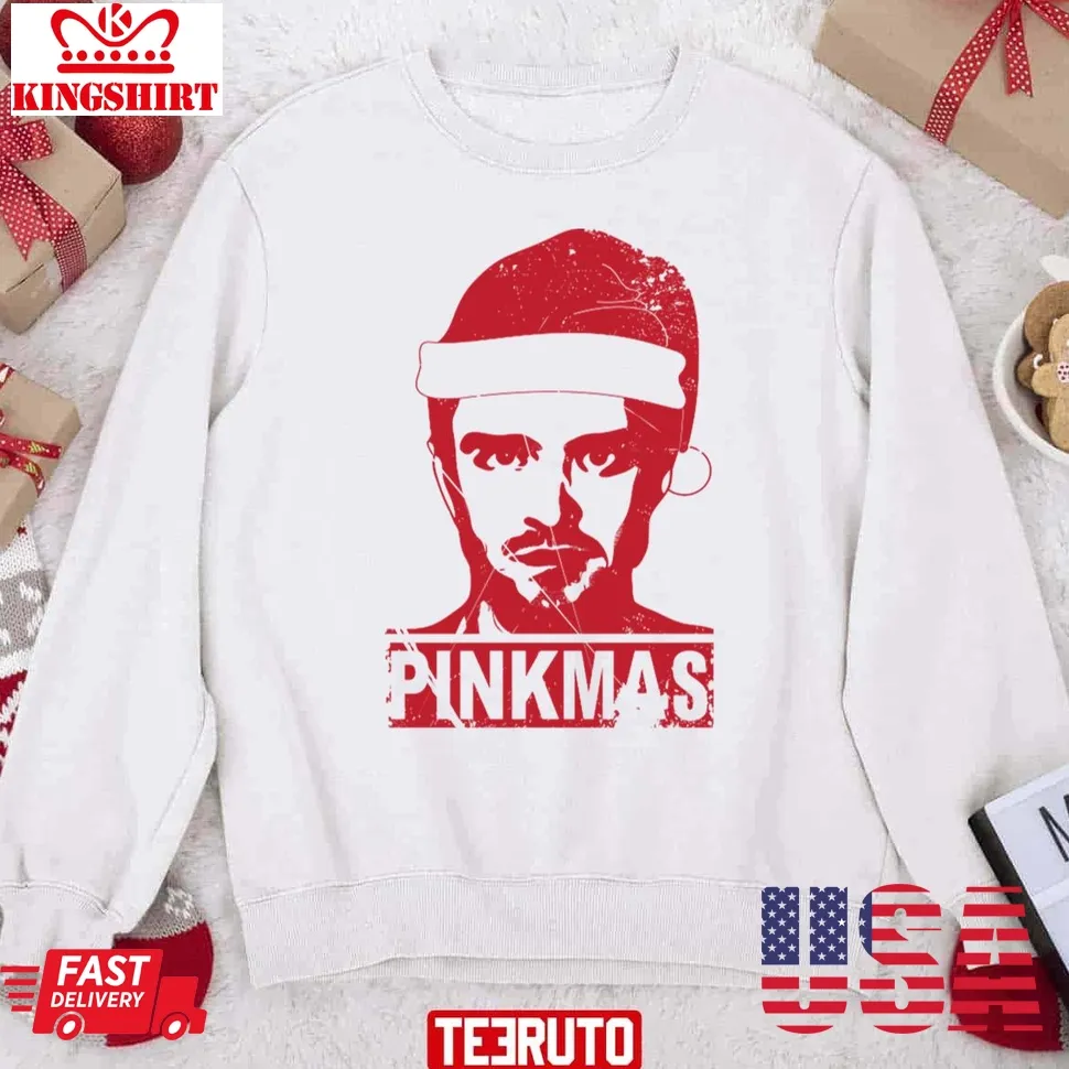 Pinkmas Jesse Pinkman Christmas Santa Claus Shirt Unisex Sweatshirt Plus Size