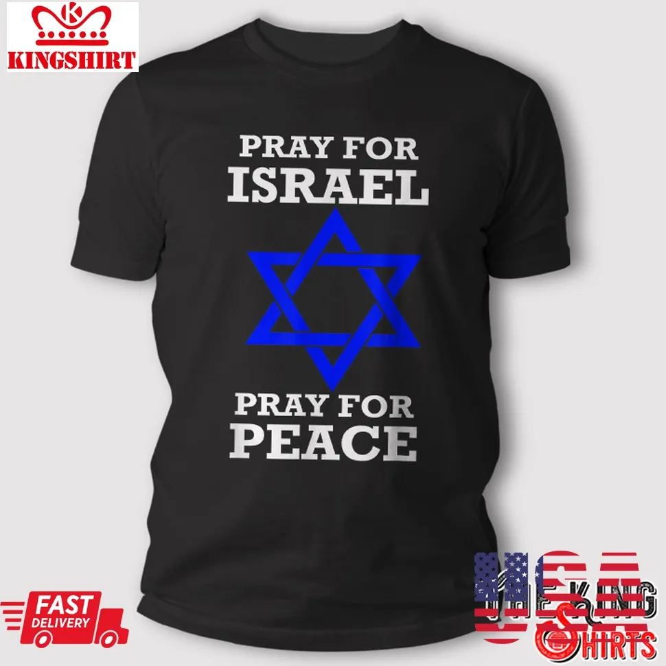 Pray For Israel Peace T Shirt Plus Size