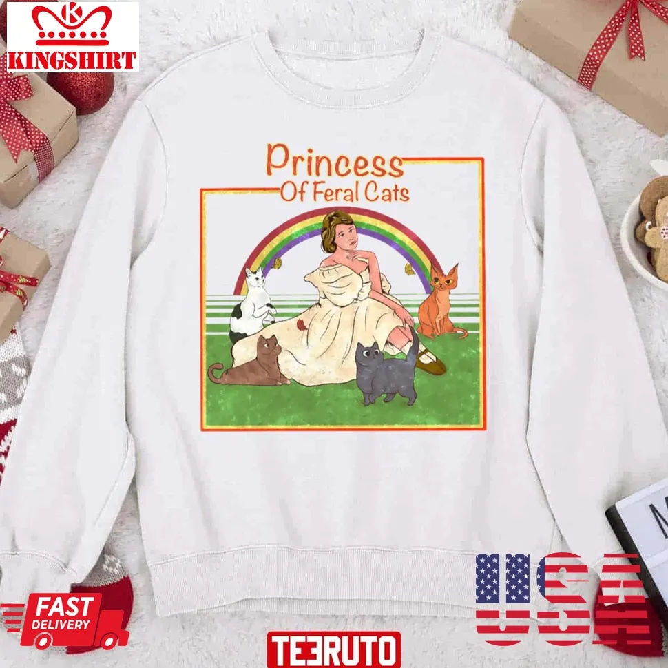 Princess Of Feral Cats Christmas Unisex Sweatshirt Size up S to 4XL