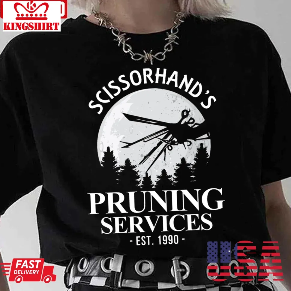 Pruning Services Edward Scissorhands Unisex T Shirt Unisex Tshirt