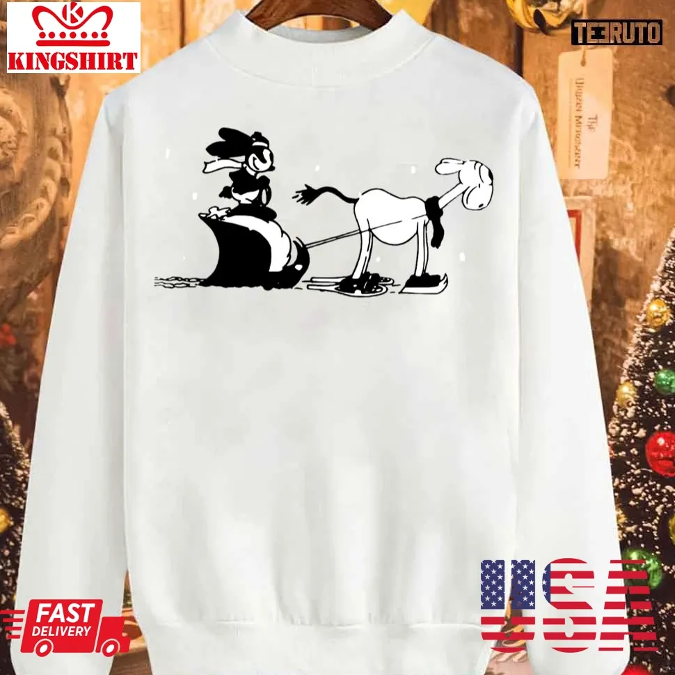 Reindeer Oswald The Lucky Rabbit Sweatshirt Plus Size