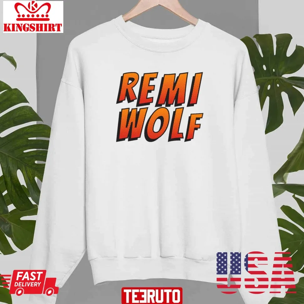 Remi Wolf Pink And White Unisex Sweatshirt Plus Size