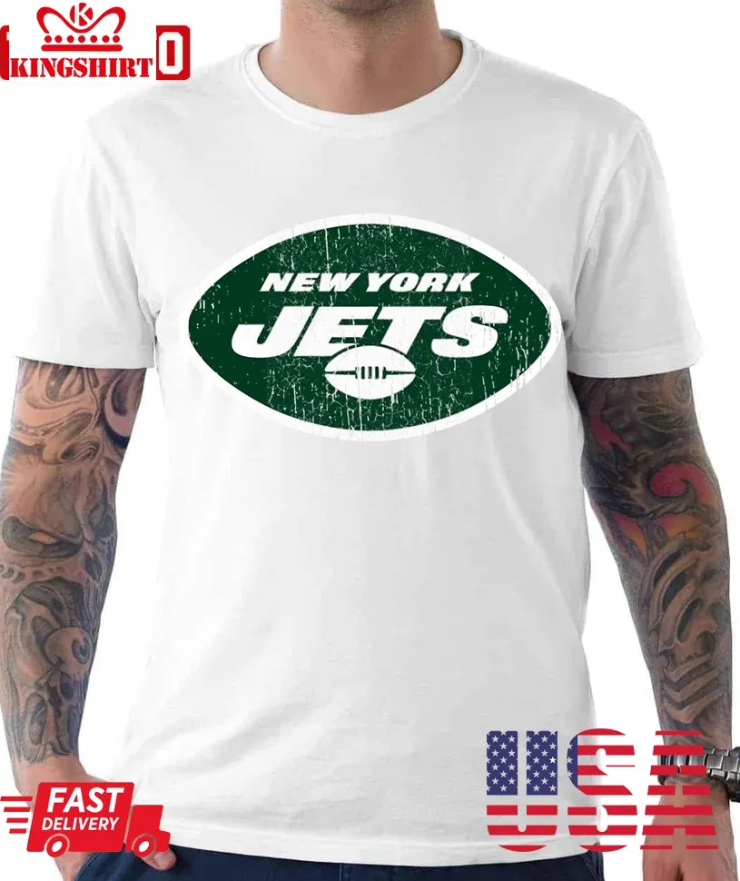 Retro Jets Of New York Distressed Unisex T Shirt Plus Size