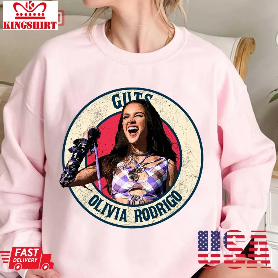 Retro Style Fan Art Design Olivia Rodrigo Unisex Sweatshirt Unisex Tshirt