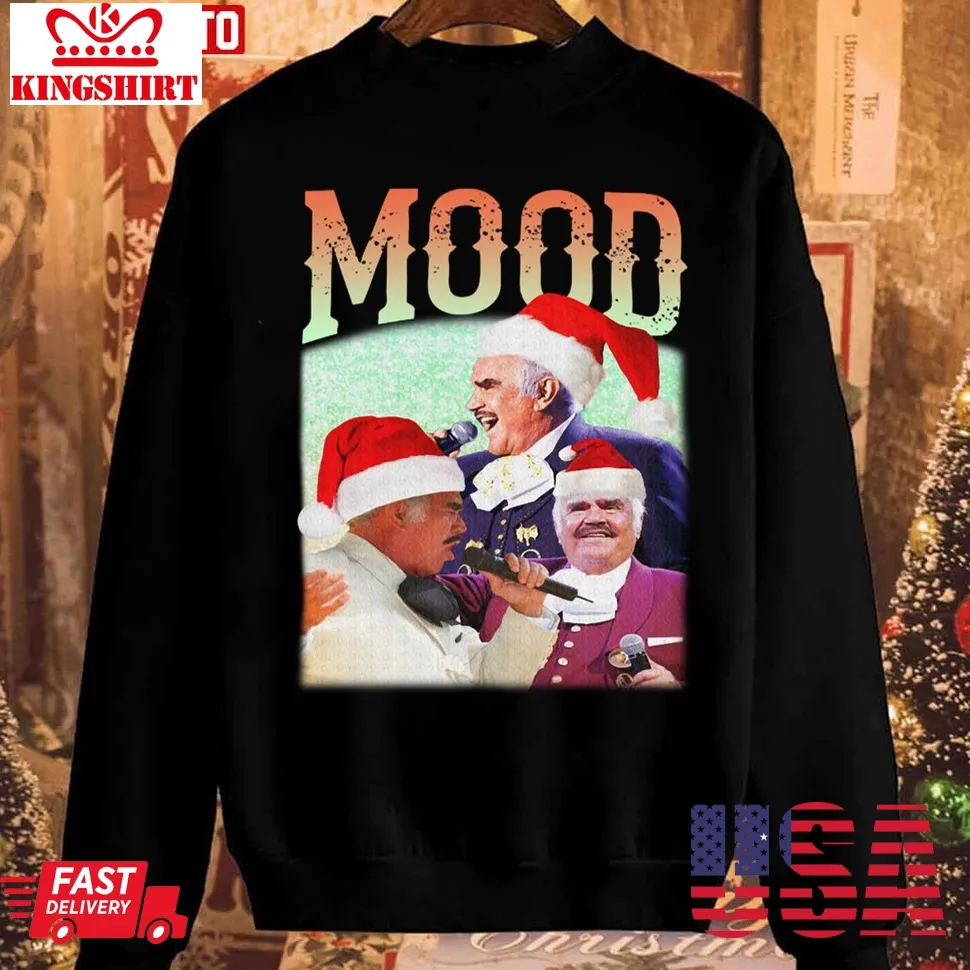 Retro Vtg Mood Drinking Christmas Humor Parody Music Unisex Sweatshirt Plus Size