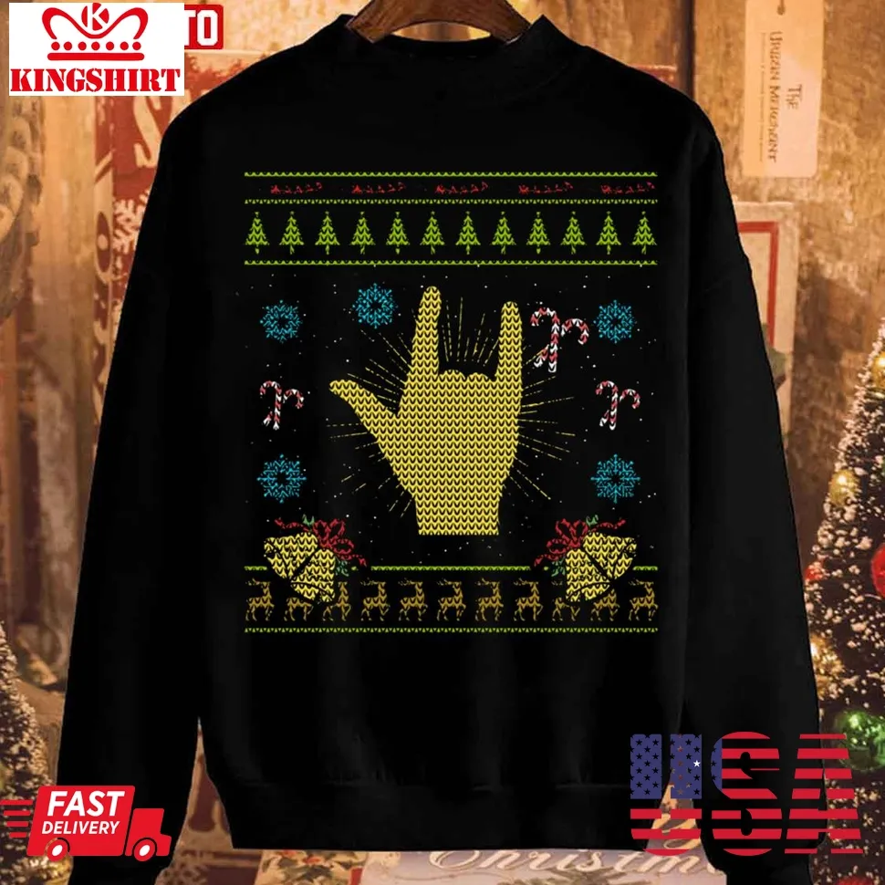 Rock Christmas Rock N Roll Music Sweatshirt Plus Size