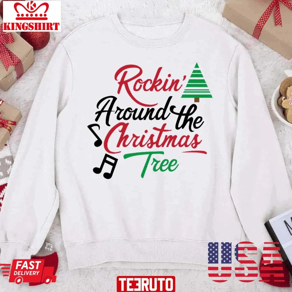 Rockin' Around The Christmas Tree Unisex Sweatshirt Plus Size