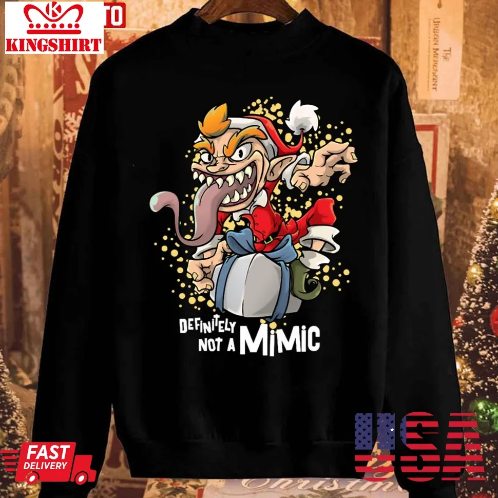 Roleplaying Mimic Rpg Joke Christmas Unisex Sweatshirt Unisex Tshirt
