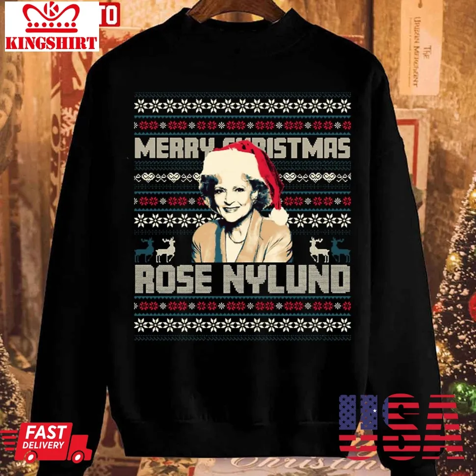 Rose Nylund Merry Christmas Unisex Sweatshirt Size up S to 4XL