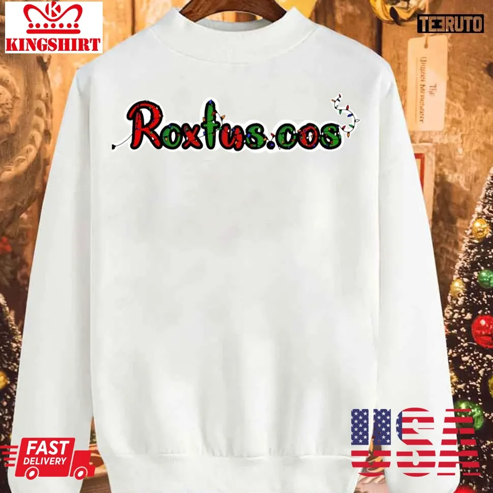 Roxtus Christmas Logo Sweatshirt Size up S to 4XL