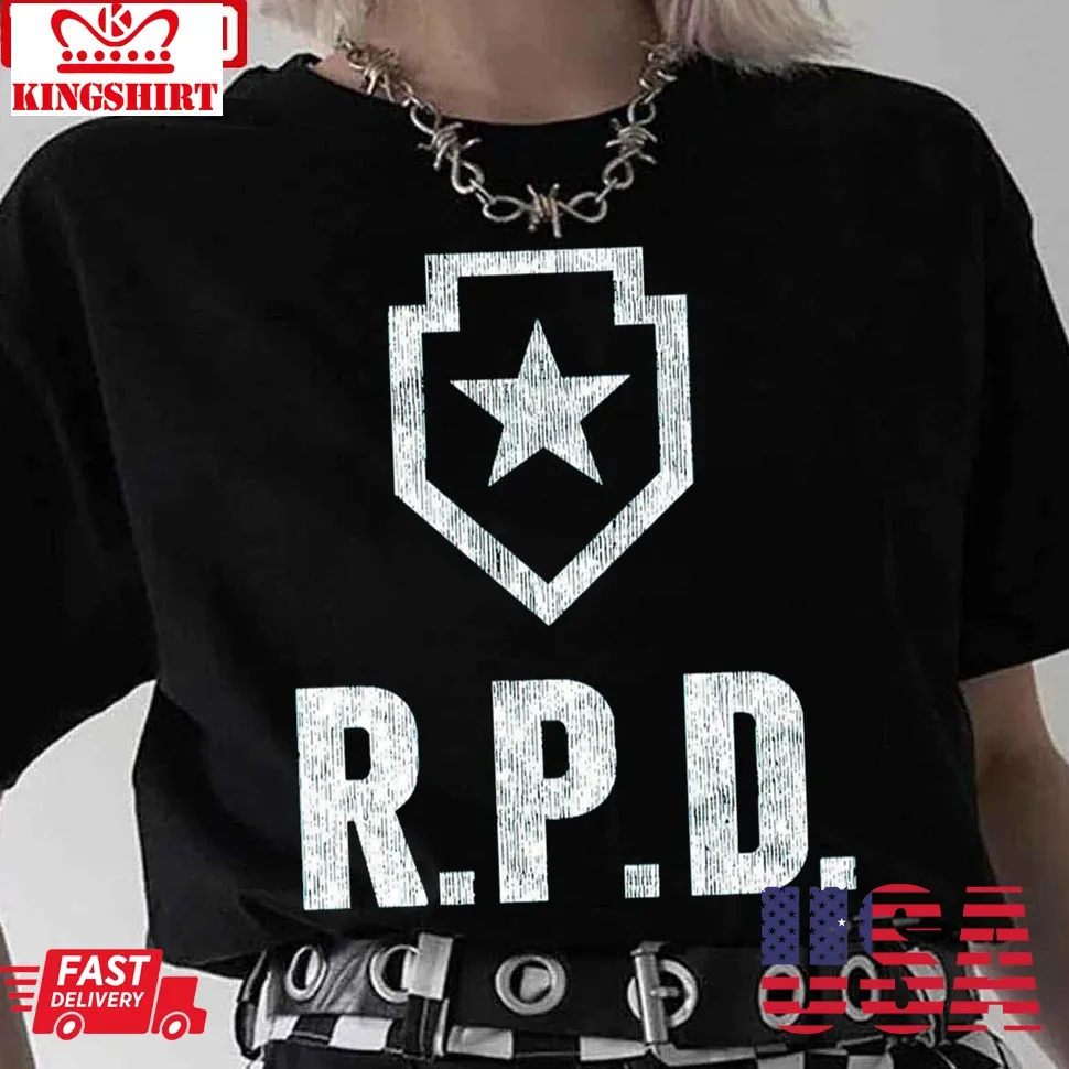 Rpd Raccoon Police Department Resident Evil Unisex T Shirt Size up S to 4XL