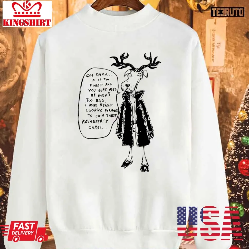 Rudolph's Revenge Long Sweatshirt Plus Size