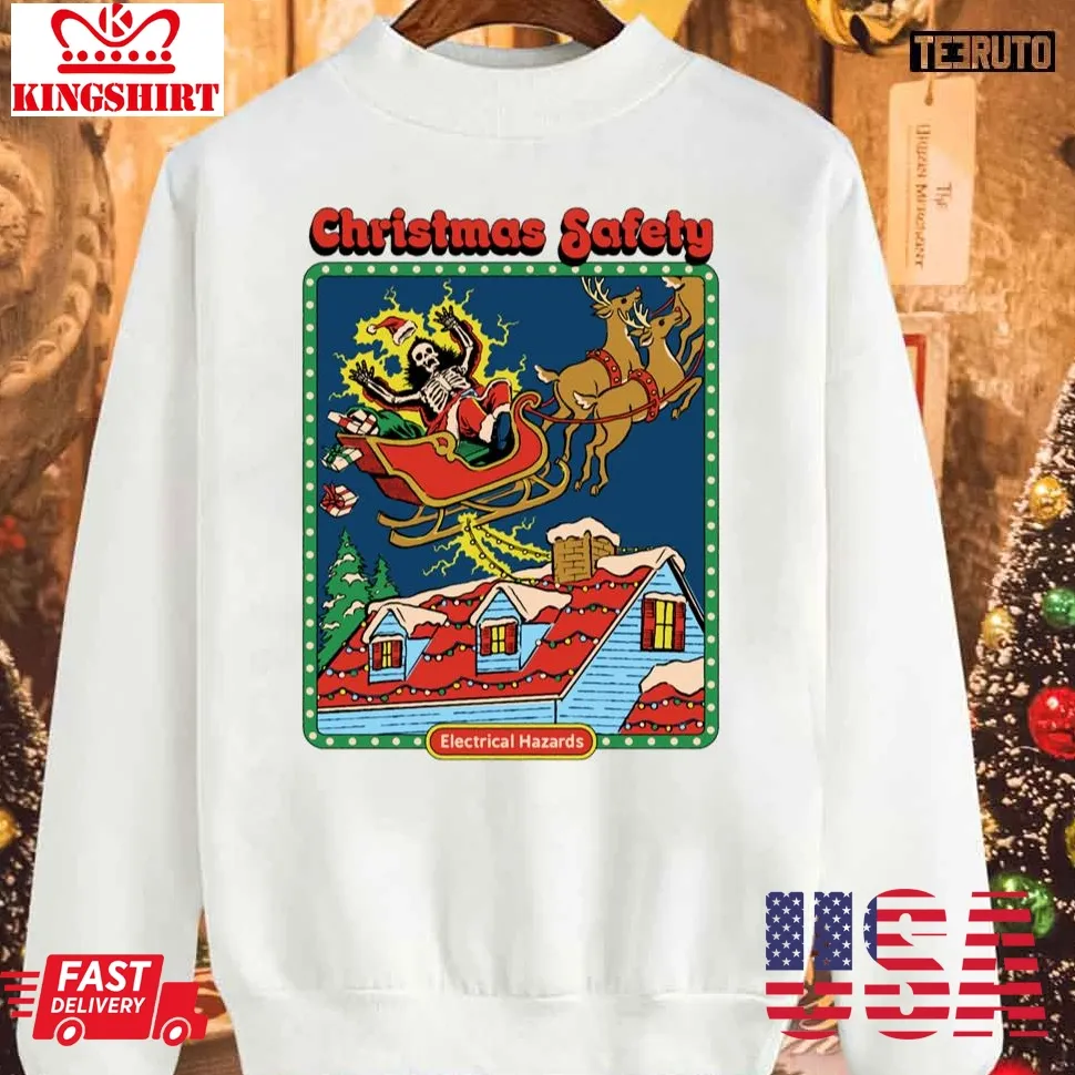 Safety Christmas Sweatshirt Size up S to 4XL