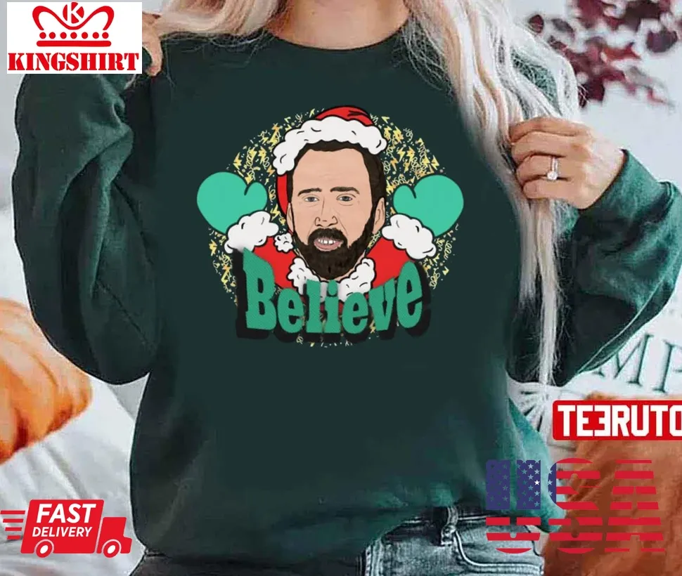 Saint Nick Christmas Nicholas Cage Unisex Sweatshirt Plus Size