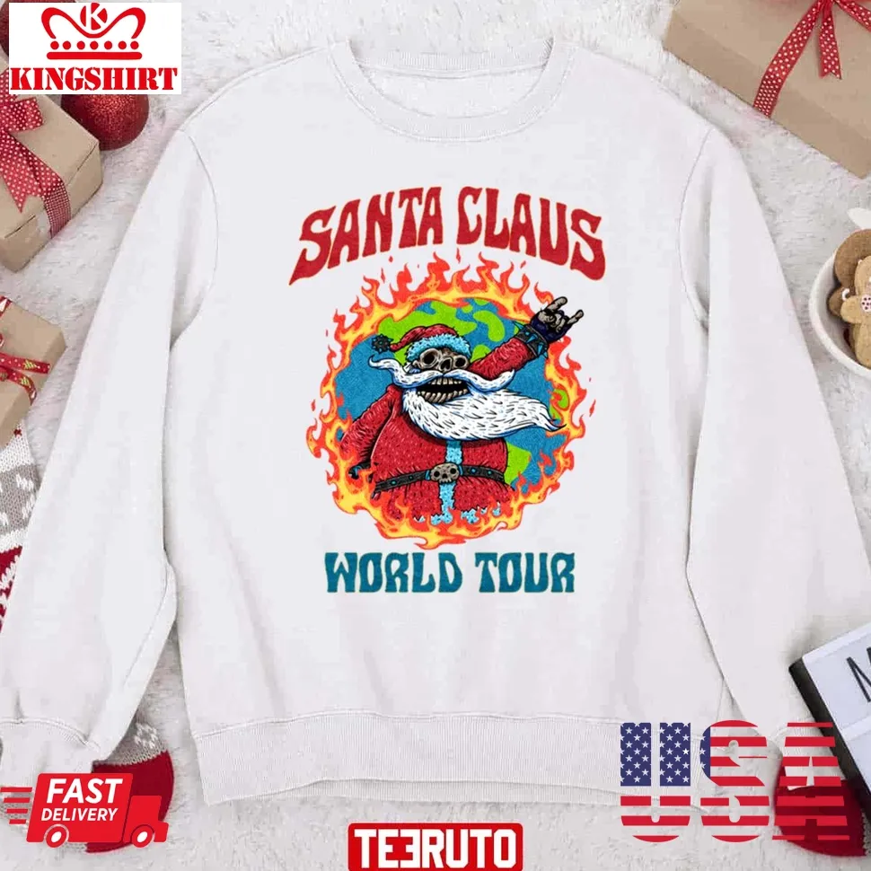 Santa Claus World Tour Unisex Sweatshirt Unisex Tshirt