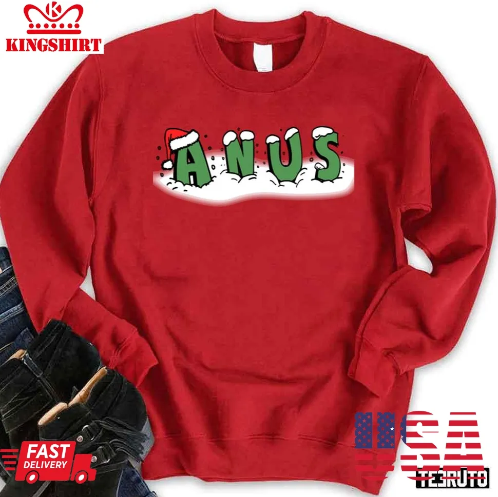 Santa Logo Christmas Sweatshirt Size up S to 4XL