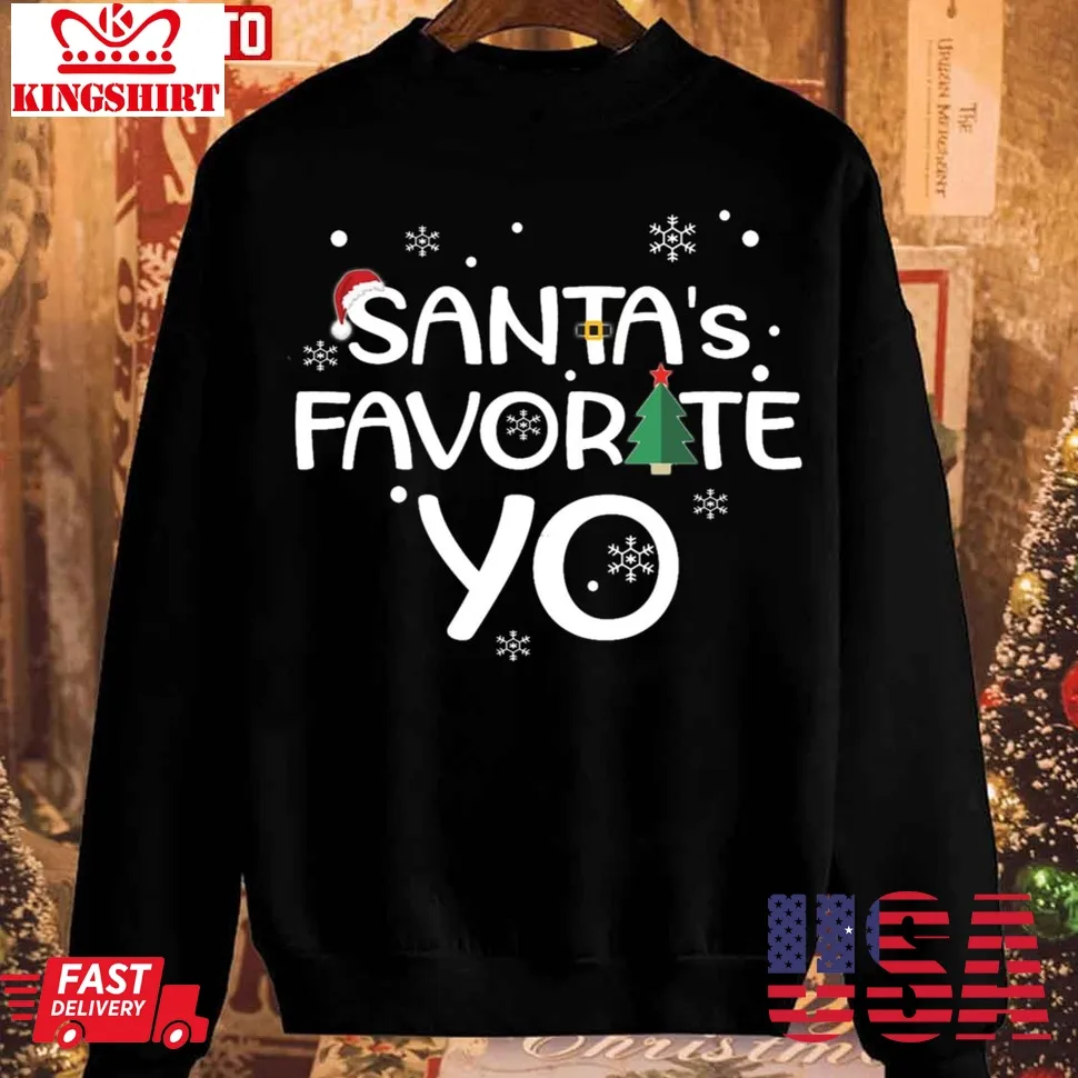 Santa's Favorite Yo Rap Version Sweatshirt Size up S to 4XL