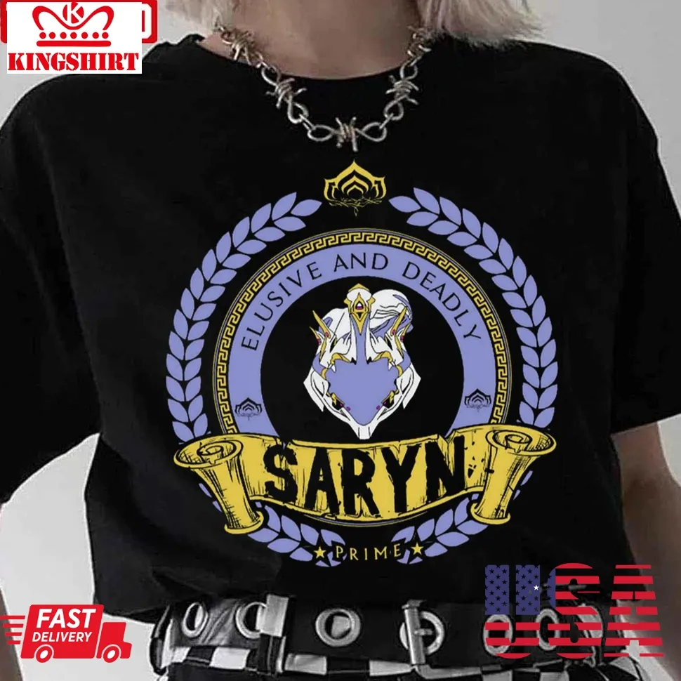 Saryn Circle Logo Warframe Unisex T Shirt Size up S to 4XL