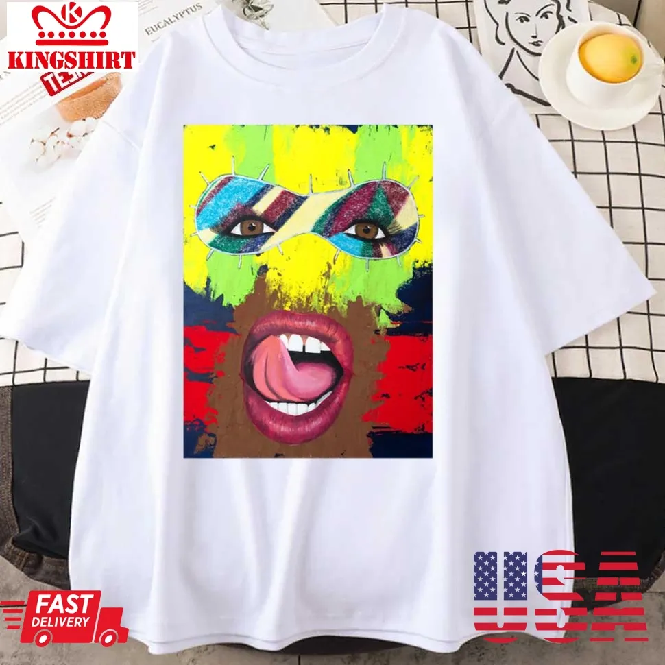 Scary Art Yvie Oddly Blue Premium Unisex T Shirt Size up S to 4XL