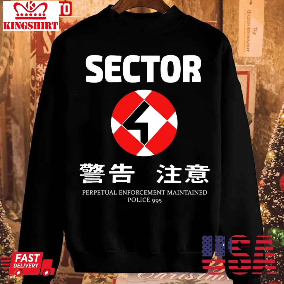 Sector 4 Cyberpunk Unisex Sweatshirt Size up S to 4XL