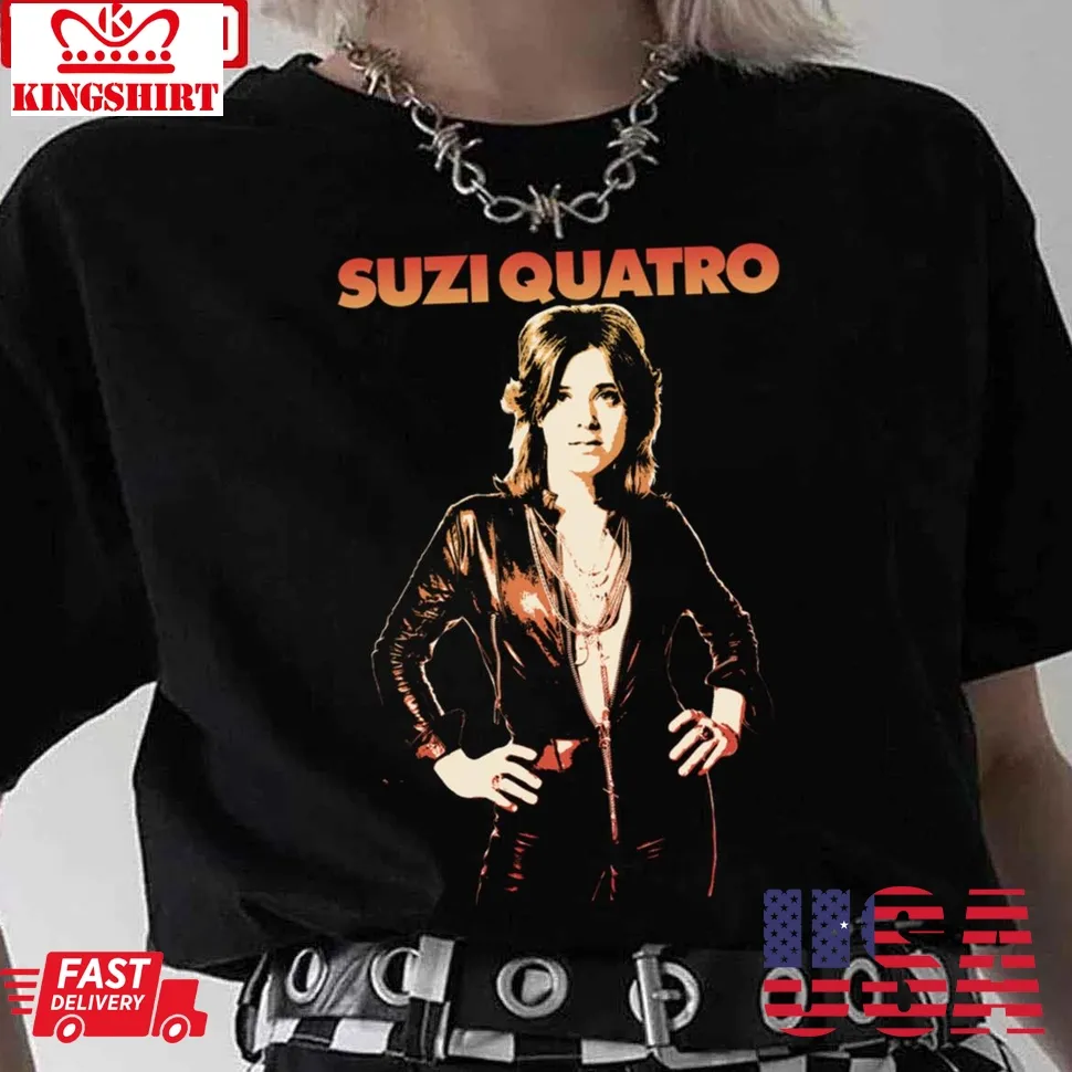 She's In Love With You Suzi Quatro Unisex T Shirt Size up S to 4XL