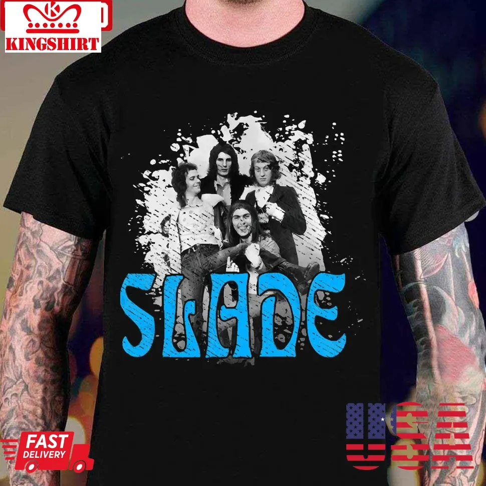 Slade Torn Times Retro Fan Art Unisex T Shirt Size up S to 4XL