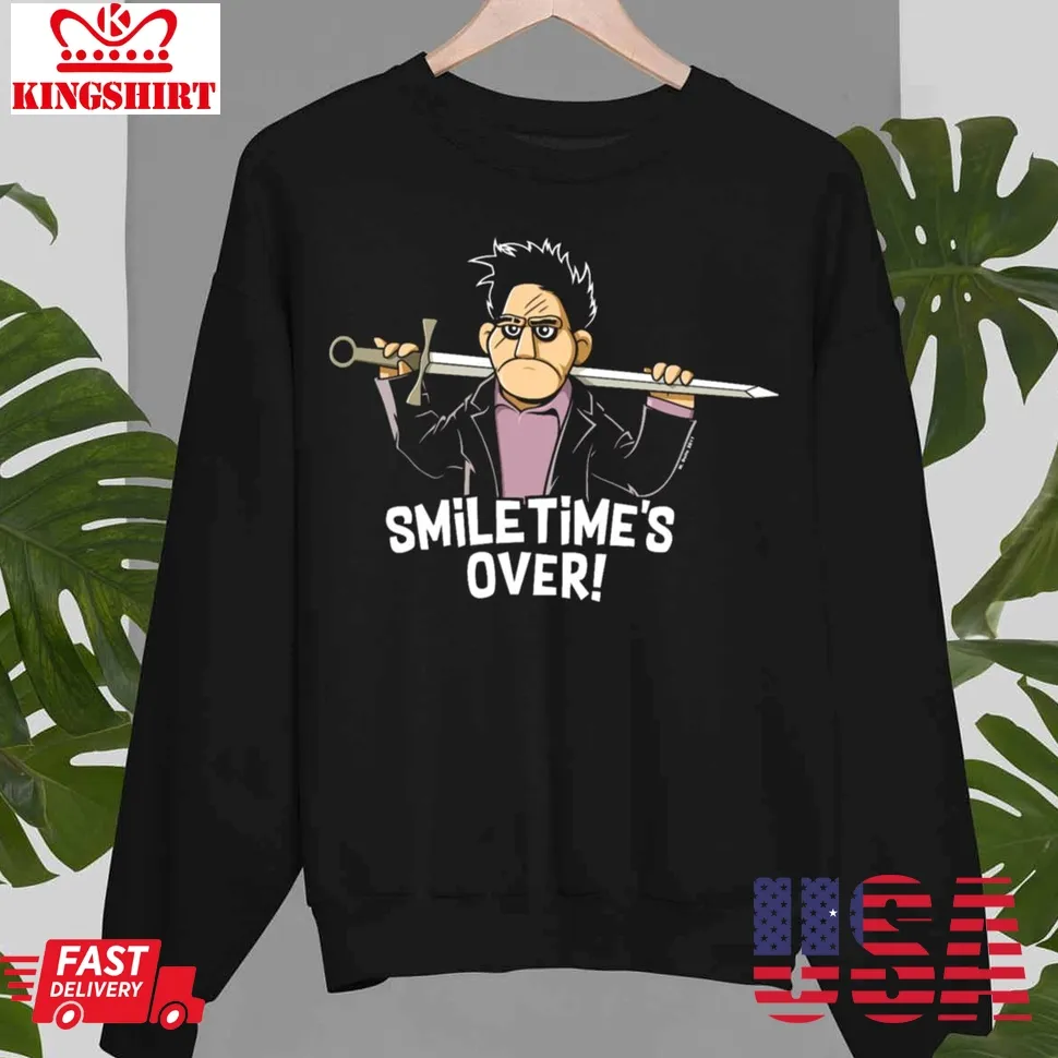 Smile Time's Over The Vampire Slayer Unisex Sweatshirt Plus Size