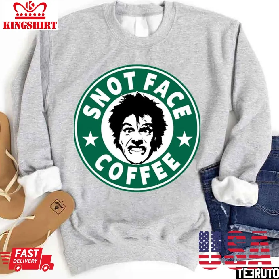 Snot Face Coffee Sweatshirt Plus Size