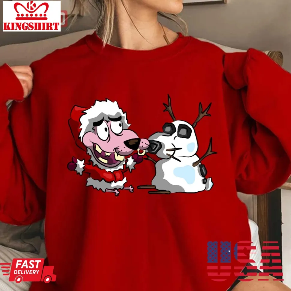 Snow Pup Snow Day Christmas 2023 Unisex Sweatshirt Unisex Tshirt
