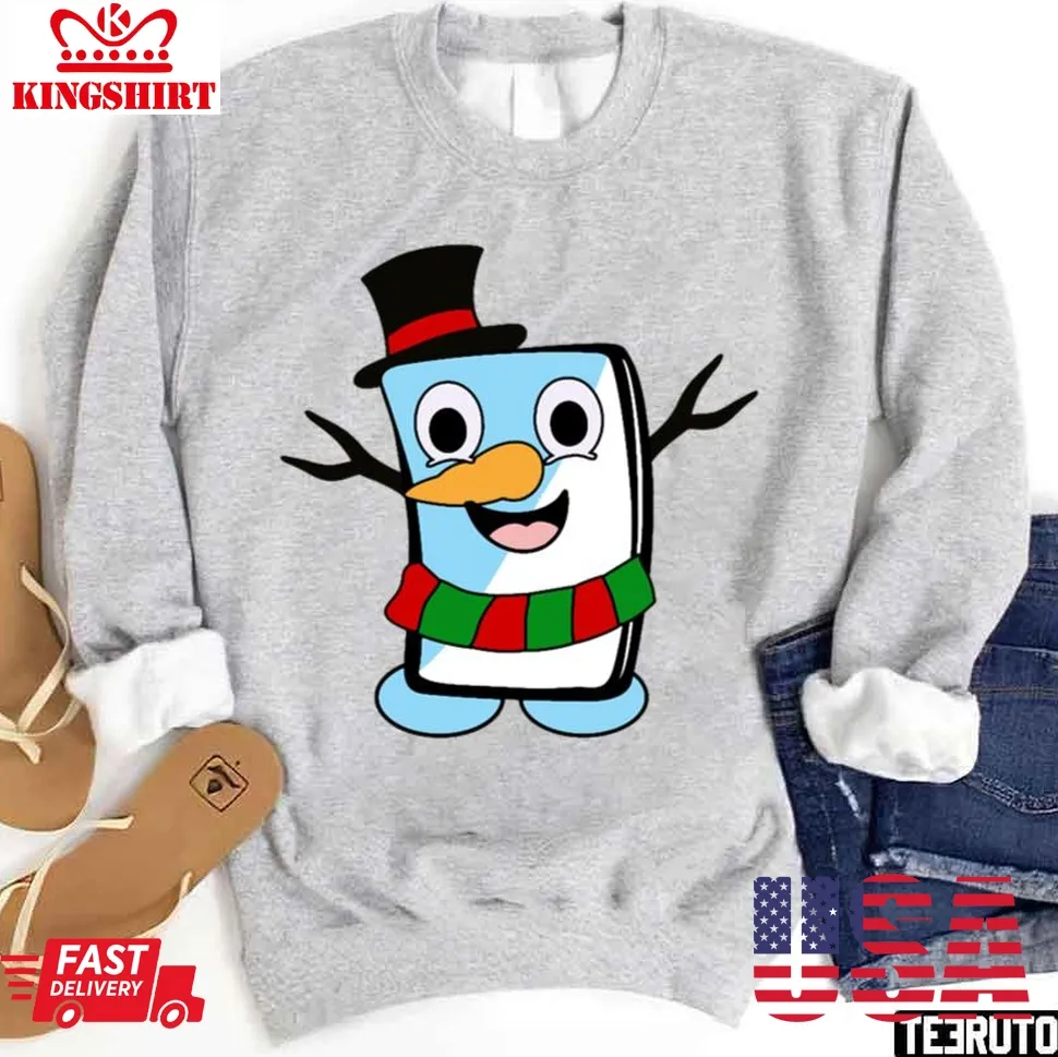 Snowman Christmas Sweatshirt Plus Size