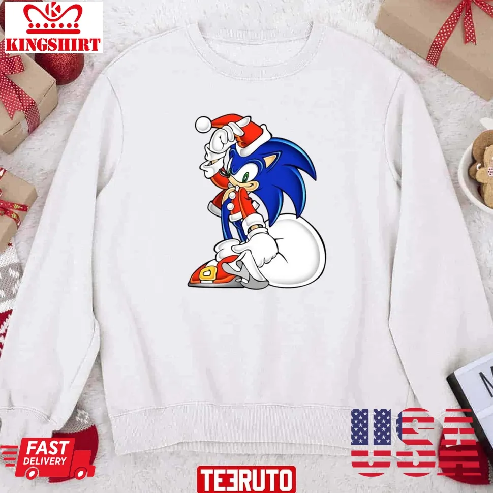 Sonic Adventure Sonic The Hedgehog  Christmas Sweatshirt Unisex Tshirt