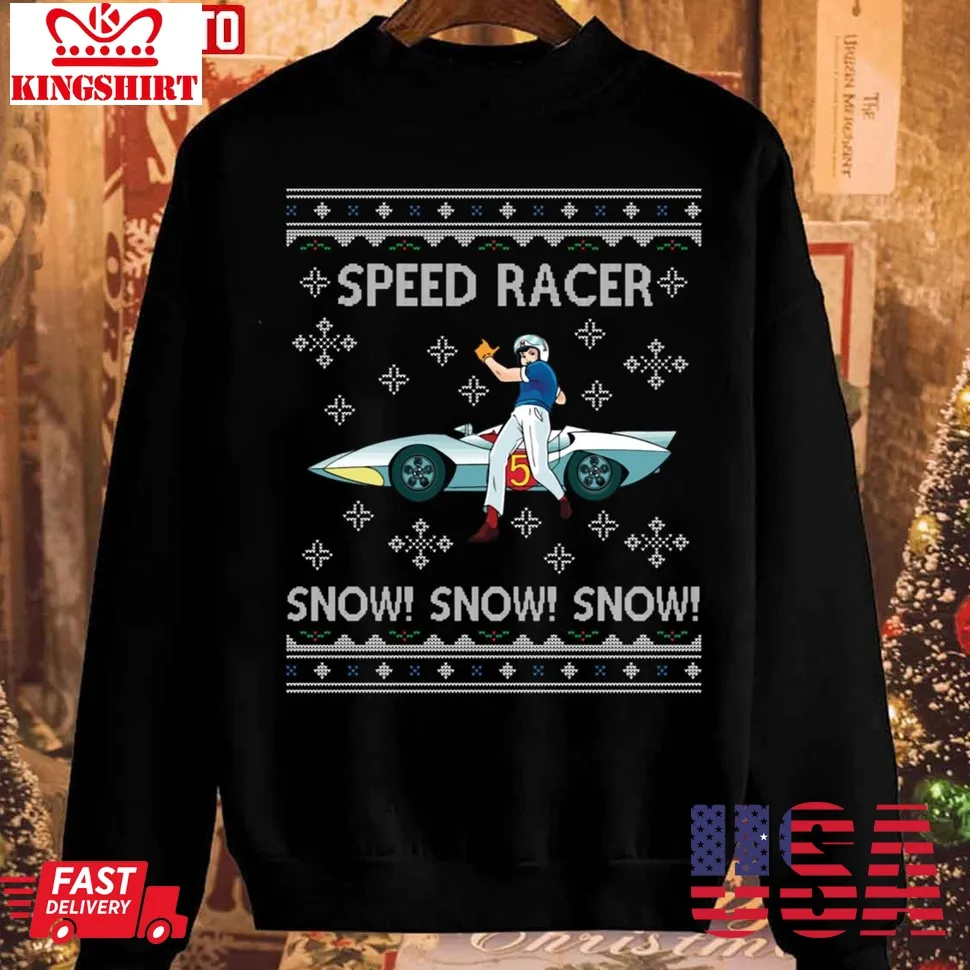 Speed Racer Go Snow Christmas Unisex Sweatshirt Size up S to 4XL
