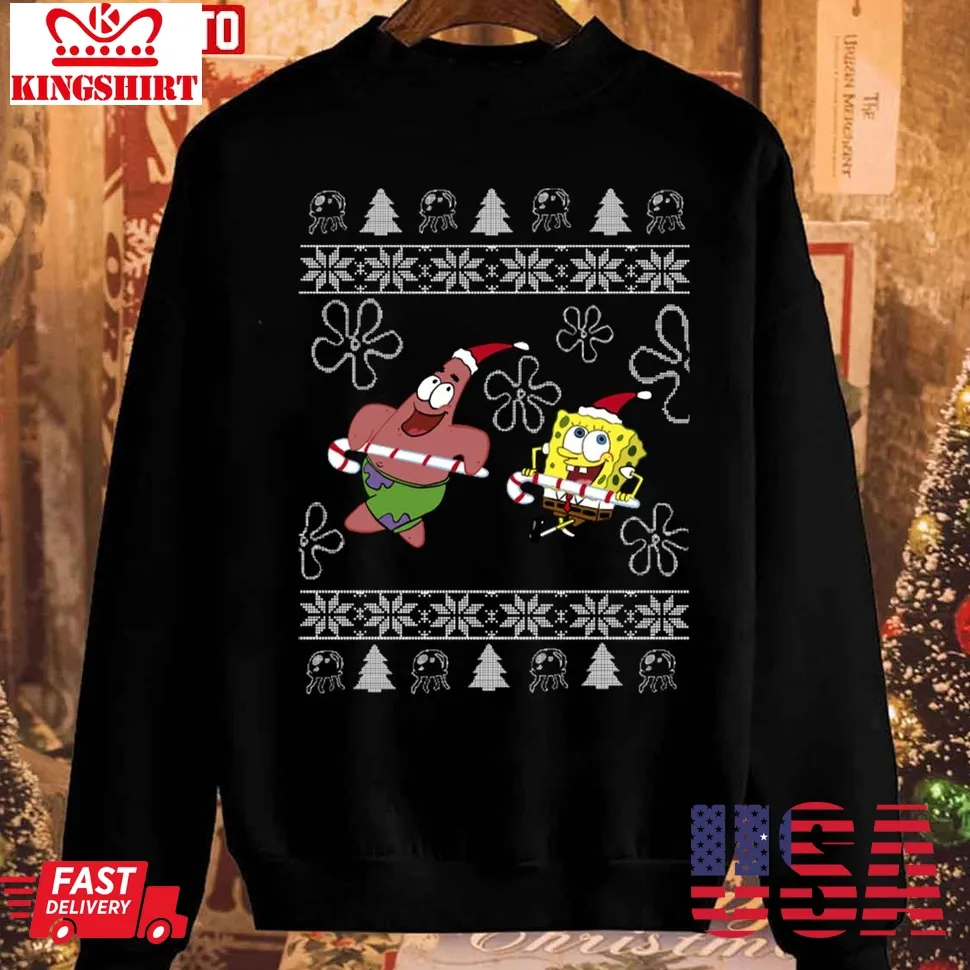 Spongebob Christmas Unisex Sweatshirt Plus Size