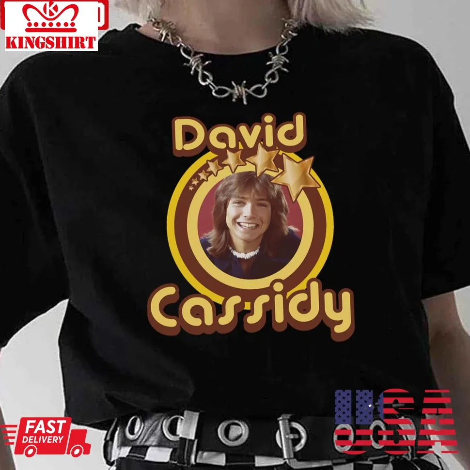 Star Tribute David Cassidy Unisex T Shirt Plus Size