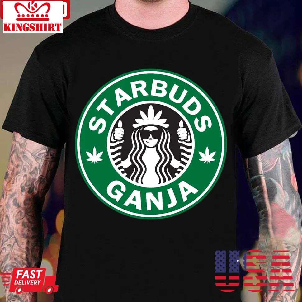 Starbuds Ganja Animated Art Unisex T Shirt Plus Size