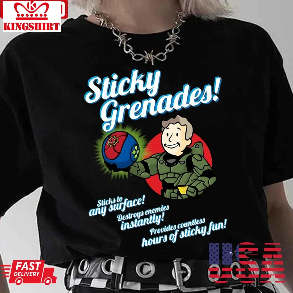 Sticky Grenades Halo Unisex T Shirt Unisex Tshirt
