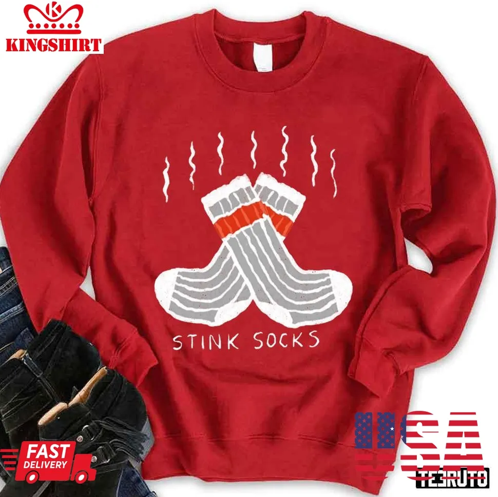Stink Socks Christmas Unisex Sweatshirt Plus Size