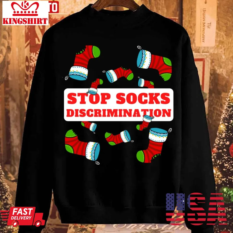 Stop Socks Discrimination Unisex Sweatshirt Plus Size